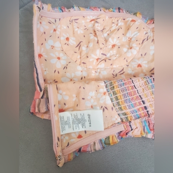 Anthropologie | Pilcro Rainbow Smocked Top size S - Picture 6 of 8